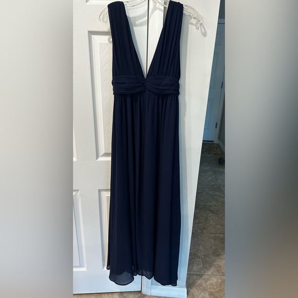 Lulus EUC Navy Heavenly Hues Maxi Dress Medium (Sold Out Color) - Picture 4 of 10